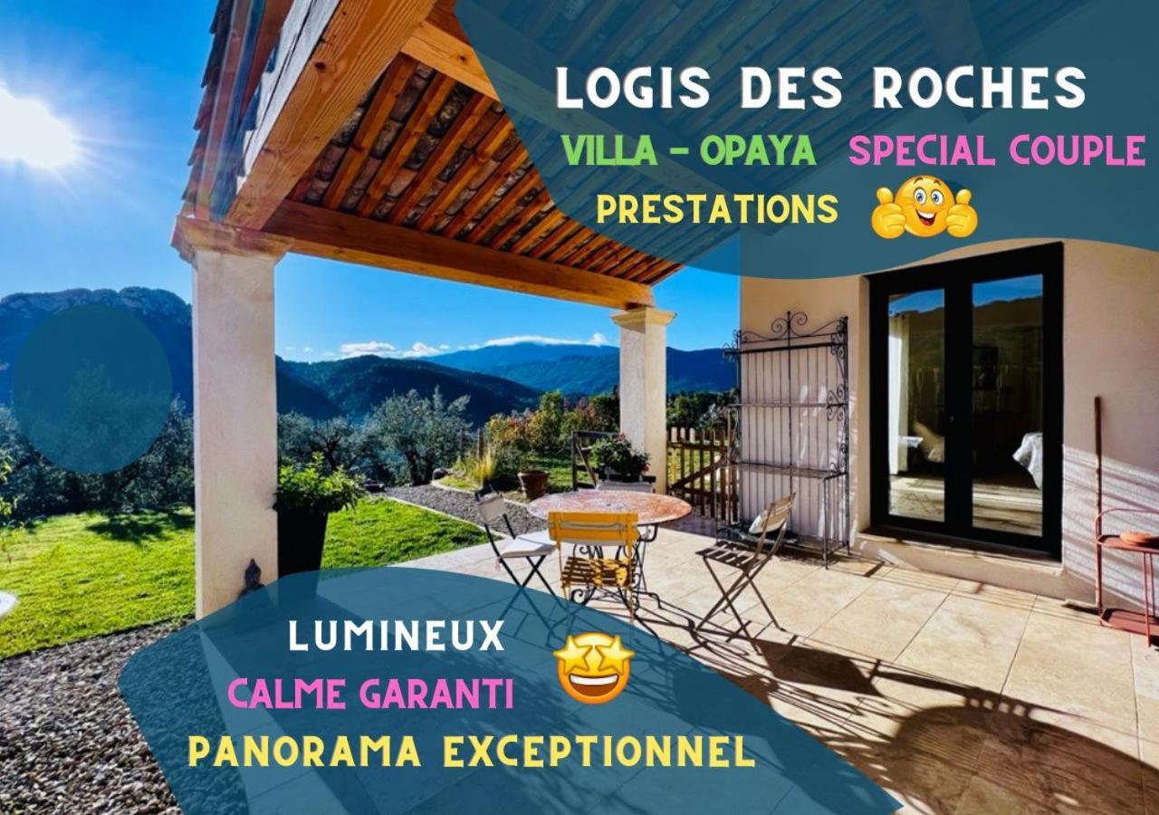 Logis Des Roches - 3 Villas Vue Exceptionnelle - Le Petit Chevalet, Le Grand Sabouillon & La Villa Opaya Buis-les-Baronnies Exterior photo